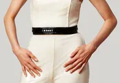 Baguette Deco Gems Belt Black