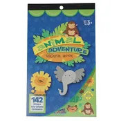 Animal Adventure Craft Sticker Book Assortment, 142-Piece