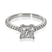 0.99 ct Princess Diamond Novo Engagement Ring