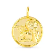 Angel Pendant Necklace Charm Gold