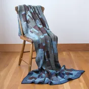 Artisanal Upcycled Patchwork Throw #23