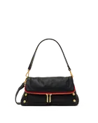 Beverly | Black/Brushed Gold Red Zip | Med