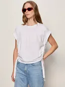 All Day Ruched in Tee White