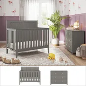 Atwood 2-Piece Nursery Set With Crib and Dresser