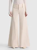 Alice+Olivia Olivia LR Wide Leg Pant- Chino