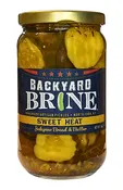 Sweet Heat Jalapeno Bread and Butter Pickle Crinkle Cut Chips, 16 oz Jar, 6-Pack