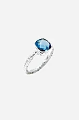 Blue Topaz Fine Band Ring