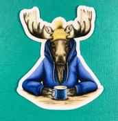 Coffee Moose Sticker