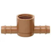 Netafim 17mm Combination Tee 2-Way Insert x 1/2 in FPT, 10 per Bag