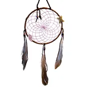 6" Woven Dreamcatcher with Crystal