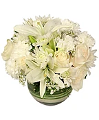 WHITE BUBBLE BOWL