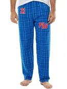 Adult Boxercraft "Harley Flannel" Royal Field Day Plaid Pajama Pants