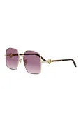FF Diamonds Sunglasses Gold/Violet - FENDI