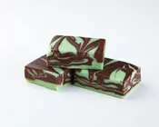 Chocolate Mint Swirl Fudge