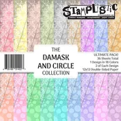 12x12 The Damask and Circle Collection