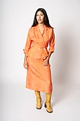 1940's Raw Silk Peplum Set