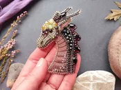BEAD EMBROIDERY DRAGON BROOCH KIT