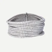 11 Row Bracelet with Diamonds