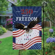250 Years of Freedom Eagle Garden Flag