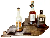 Kentucky Bourbon Bottle Display