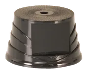 2 3/8″ Black Sculpted Round Plastic Base
