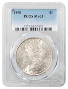 1896 Morgan Dollar PCGS MS-63 - Rarcoa | Rare Coin Company of America, Inc