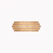 5-Tier Pave Diamond Band