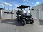 Denago EV Nomad XL 4 Passenger Black Lifted Golf Cart