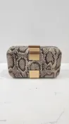 Atenas Snakeskin Clutch