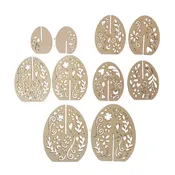 3D Egg Wood Cutouts