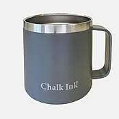 14 oz. Chalk Ink® Graphite Grey Travel Mug with Clear Slider Lid