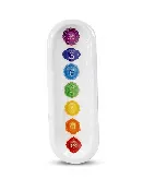 7 Chakra Wooden Boat Incense Holder 11"
