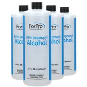 ForPro 91% Isopropyl Alcohol 32 Ounces, Pack of 4