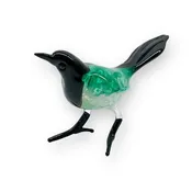 Art Glass Bird - Magpie