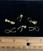 1FN24 Gold Color Pronged Bail