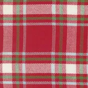 Classic Retro Holiday - Christmas Red Plaid 16" Toweling