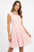 Cap Sleeve Pleated Dress