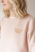 Embroidered Trust Your Journey Crewneck Sweatshirt