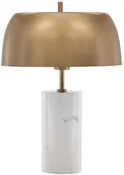 Aludra Table Lamp - White Marble - Gold