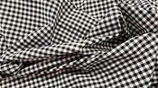 1/4" Black Gingham - WHOLESALE FABRIC - 20 Yard Bolt