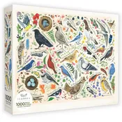 Backyard Birds With Nests 1000 Piece Puzzle