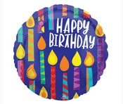 17" Happy Birthday Candle Balloon