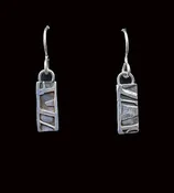 Abstract Petite Rectangle Earrings