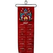 2027 Lise Lorentzen Rosemaling Fabric Wall Hanging Calendar