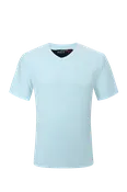 Luxury V Neck Tee - Sky