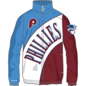 Philadelphia Phillies Throwback Mitchell & Ness Arched Retro Lined Windbreaker