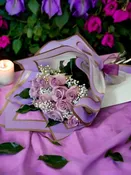 A Dozen Elegant  Lavender Wrapped
