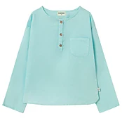 Alder Linen Shirt in Aqua