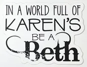 Be a Beth Sticker