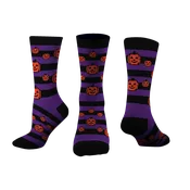 Custom "Jack-o-Lantern" Halloween Crew Socks
